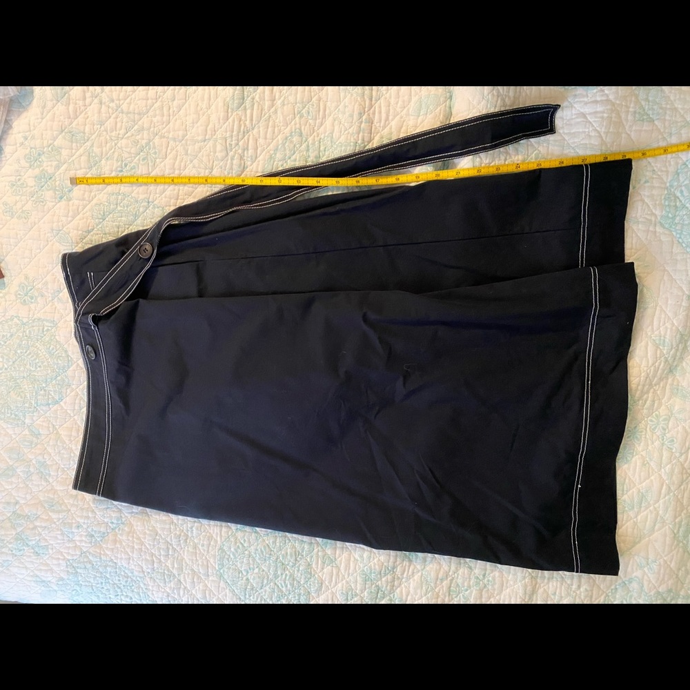 Calf length Korean stylish skirt medium navy